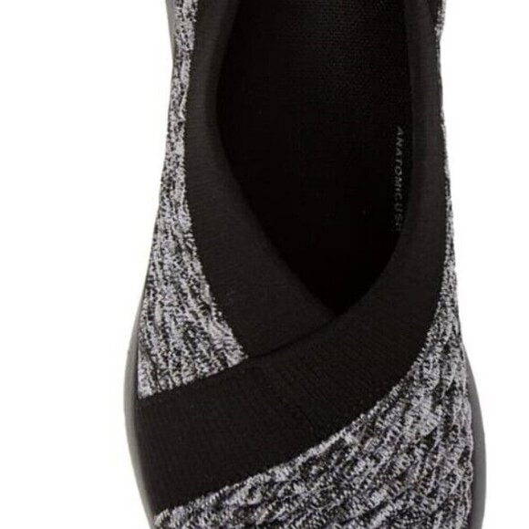 Fitflop Artknit Ballet Shoe Slip On Sneaker Women 5 Gray Black Comfort LIght 36 - Picture 7 of 7